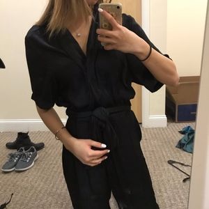 URBAN OUTFITTERS FULL LENGTH BLACK JUMPSUIT